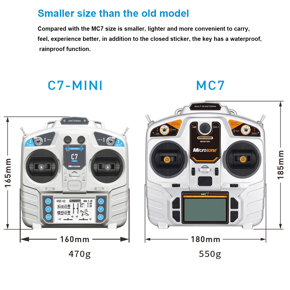 마이크로존 MC7 컨트롤러 C7 미니 송신기 2.4G  - Rc Helicopter Battery 리뷰 및 가격
